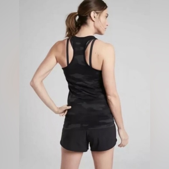 Athleta Speedlight Camo Tank Black - Picture 2 of 8